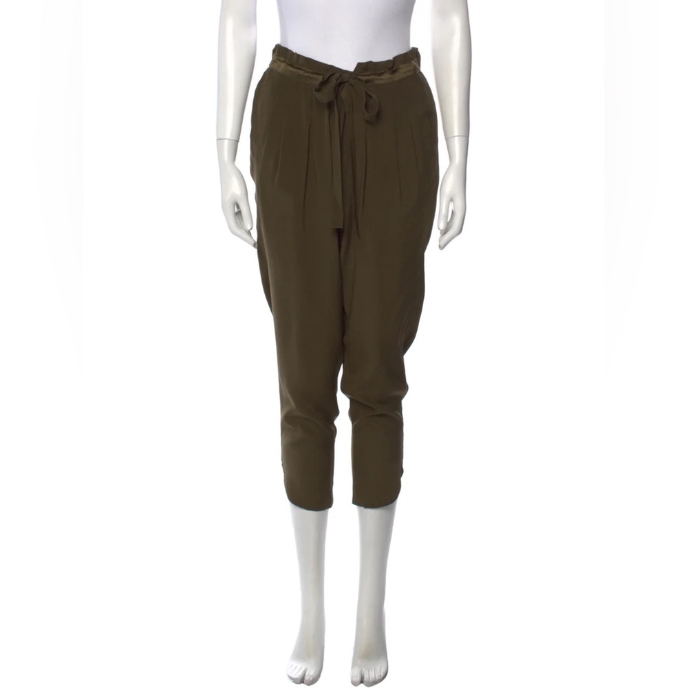 Ramy Brook Silk Green Skinny Leg pants